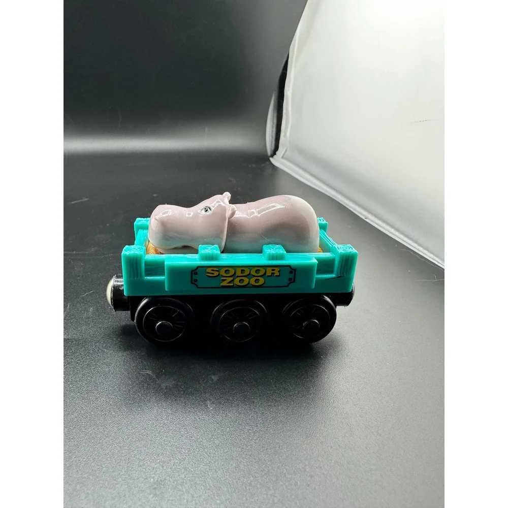 Thomas & Friends Wooden Railway‎ Hippo Car Sodor Zoo Learning Curve 2003 Teal